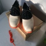 $248 Cole Haan LUNARGRAND Lunar Grand Nike Orange Black Saddle Shoe Size 12 NIB