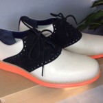$248 Cole Haan LUNARGRAND Lunar Grand Nike Orange Black Saddle Shoe Size 12 NIB