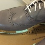 Cole Haan Mens Great Jones Wingtip Grey Leather C11525 Sz 10