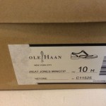 Cole Haan Mens Great Jones Wingtip Grey Leather C11525 Sz 10
