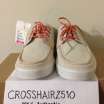 Cole Haan Bergen 10 Eggshell suede moccasin oxford Mens Shoes Size 10.5