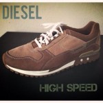 New! DIESEL High Speed $120 Men’s Sneaker (Size 9.5) -Brown