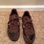 Men’s Diesel Fashion Sneakers Size US 8.5 UR 41 Suede Leather Uppers Brown tones