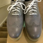 Cole Haan Mens Great Jones Wingtip Grey Leather C11525 Sz 10
