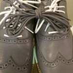 Cole Haan Mens Great Jones Wingtip Grey Leather C11525 Sz 10