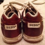 Men’s Diesel D Shock Sneakers Tennis Shoes Size 10.5 10 1/2 Tan Brown leather