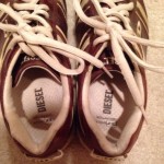 Men’s Diesel D Shock Sneakers Tennis Shoes Size 10.5 10 1/2 Tan Brown leather