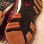 Men’s Diesel D Shock Sneakers Tennis Shoes Size 10.5 10 1/2 Tan Brown leather