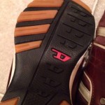 Men’s Diesel D Shock Sneakers Tennis Shoes Size 10.5 10 1/2 Tan Brown leather