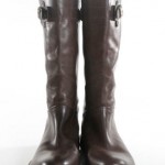 DIESEL Men’s Brown Leather Buckle Detail High Boots Sz 8