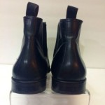 Men’s Hugo Boss Black Leather Chelsea Ankle Boots Size 9.5 Excellent
