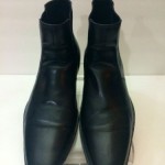 Men’s Hugo Boss Black Leather Chelsea Ankle Boots Size 9.5 Excellent
