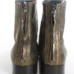 NWT DIESEL Men’s Brown Metallic Leather Tone Ankle Zip Up Boots Sz 8