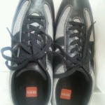HUGO BOSS Oliver Athletic Shoes Orange Label Mens Size 11 US 45 EU Black Grey