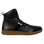 Diesel Mens Voyager Black  Leather Casual Dress Lace Up Sneakers Shoes