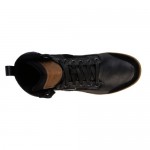 Diesel Mens Voyager Black  Leather Casual Dress Lace Up Sneakers Shoes