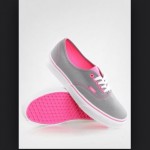 VANS Authentic Neon Pop Frost Grey / Pink – Women Size 10.5, Men 9 – NEW IN BOX