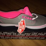 VANS Authentic Neon Pop Frost Grey / Pink – Women Size 10.5, Men 9 – NEW IN BOX