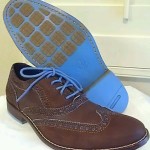 COLE HAAN NIKE AIR COLTON CASUAL WING TIP SHOES BROWN SUEDE MEN 8.5 LEATHER $198