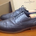 Cole Haan Shoes, Wingtip, Size 12 D Medium, Charcoal Grey, Leather
