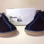 Clarks originals desert trek navy Suede