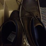 $228 Cole Haan Mens 7M Chukka Boots Shoes Brown Navy Leather WaterRes New In Box