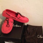 Cole Haan Red Suede Air Grant Sz 9M New In Box!!!
