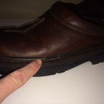 CLARKS Mens Size 9 M Brown Leather Slip On Slides Clogs Shoes
