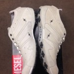 Mens DIESEL White Elder Almaty Sneakers Size 8