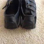 COLE HAAN Country Woven Strap Leather Sandal Casual Slip-On Shoes Black Size 13