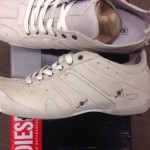 Mens DIESEL White Elder Almaty Sneakers Size 8