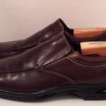 COLE HAAN NIKE AIR MEN’S DARK BROWN LEATHER LOAFERS, SIZE 13M, EUC