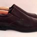 COLE HAAN NIKE AIR MEN’S DARK BROWN LEATHER LOAFERS, SIZE 13M, EUC