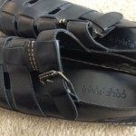 COLE HAAN Country Woven Strap Leather Sandal Casual Slip-On Shoes Black Size 13