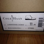 Men’s Cole Haan Lunargrand Chukka Suede Black/Volt 11M C11185 w/ box