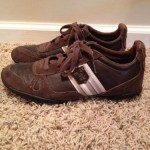 Men’s Diesel Fashion Sneakers Size US 8.5 UR 41 Suede Leather Uppers Brown tones