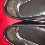 Hugo Boss Mens Chesterfield Black loafers With A Design On Them shoes Size 8 Nic