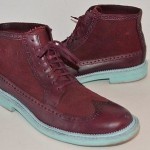 Mens COLE HAAN NIKE Air Jayhawker Wingtip ANKLE BOOT Burgandy/Turquoise 10.5