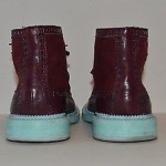 Mens COLE HAAN NIKE Air Jayhawker Wingtip ANKLE BOOT Burgandy/Turquoise 10.5