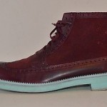 Mens COLE HAAN NIKE Air Jayhawker Wingtip ANKLE BOOT Burgandy/Turquoise 10.5