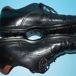 COLE HAAN MEN’S LEATHER OXFORD SHOES , BLACK SIZE 12 M .