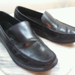 Cole Haan Nike Air Black Leather Slip on Walking Driving Loafer Mens 8.5 M