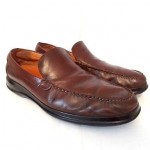 COLE HAAN NIKE AIR Men’s 12 SANTA BARBARA Brown LEATHER Loafer