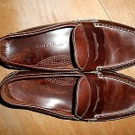 Cole Haan Mens Slip On Shoes Brown Leather Upper Size 10.5D