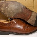 BRAGANO COLE HAAN SADDLE TAN ITALIAN WEAVE LEATHER TOP & LEATHER OXFORDS 9.5M