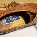 BRAGANO COLE HAAN SADDLE TAN ITALIAN WEAVE LEATHER TOP & LEATHER OXFORDS 9.5M