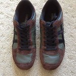 New (vintage) Diesel Remy US 9.5 army green/brown suede/black trim, never worn