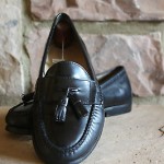 Cole Haan Men’s Black Leather Comfortable Casual Pinch Tasseled Loafers Size 10