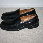 COLE HAAN NIKE AIR BLACK LEATHER SHOES LOAFERS MENS SIZE 10.5