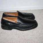 COLE HAAN NIKE AIR BLACK LEATHER SHOES LOAFERS MENS SIZE 10.5